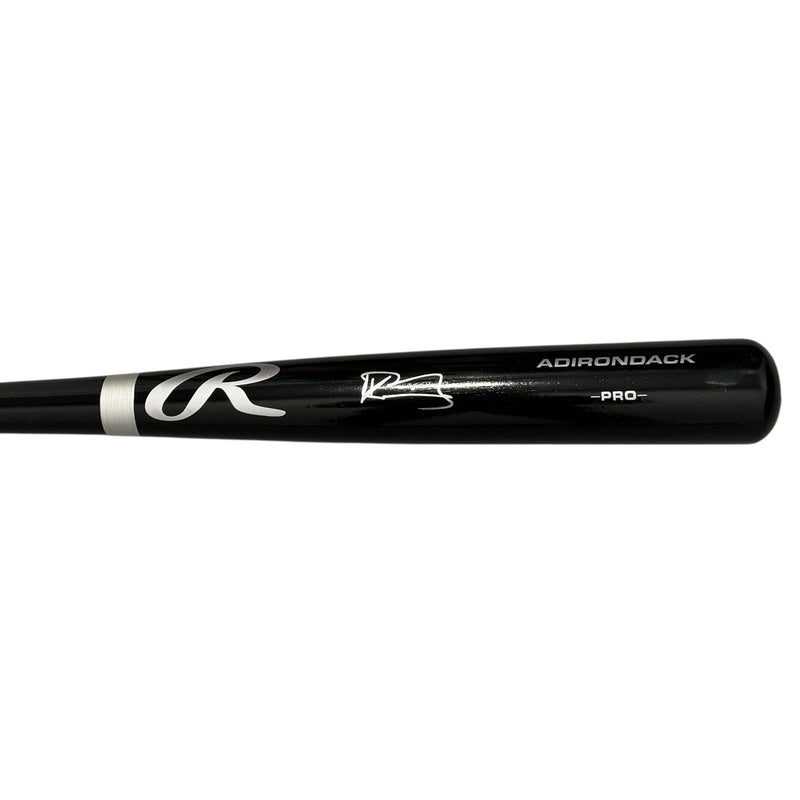 Kevin Parada Signed New York Mets Black Rawlings Baseball Bat Beckett COA
