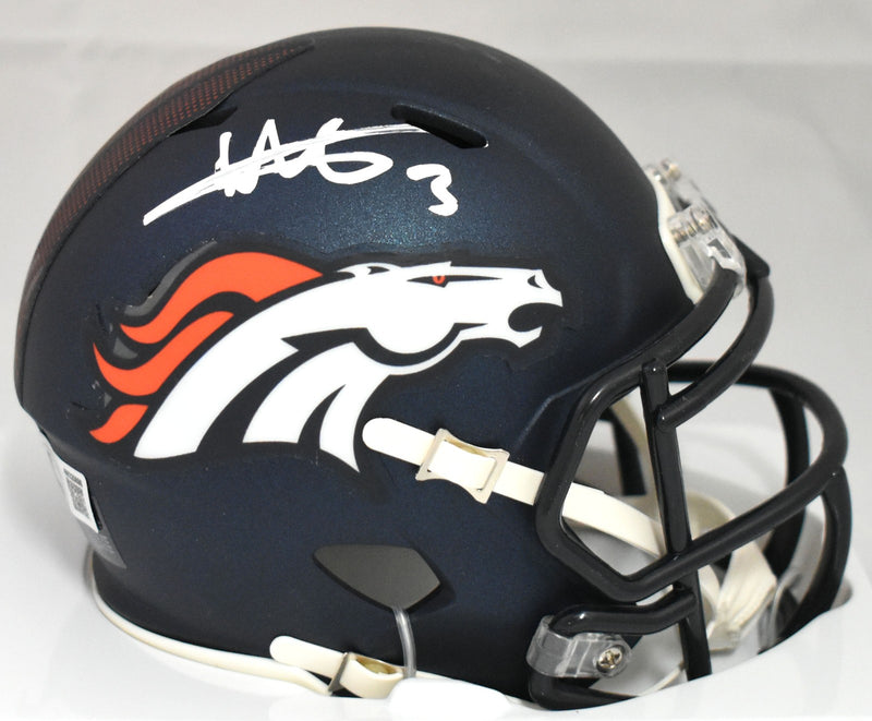 Wil Lutz Autographed Denver Broncos Speed Mini Helmet