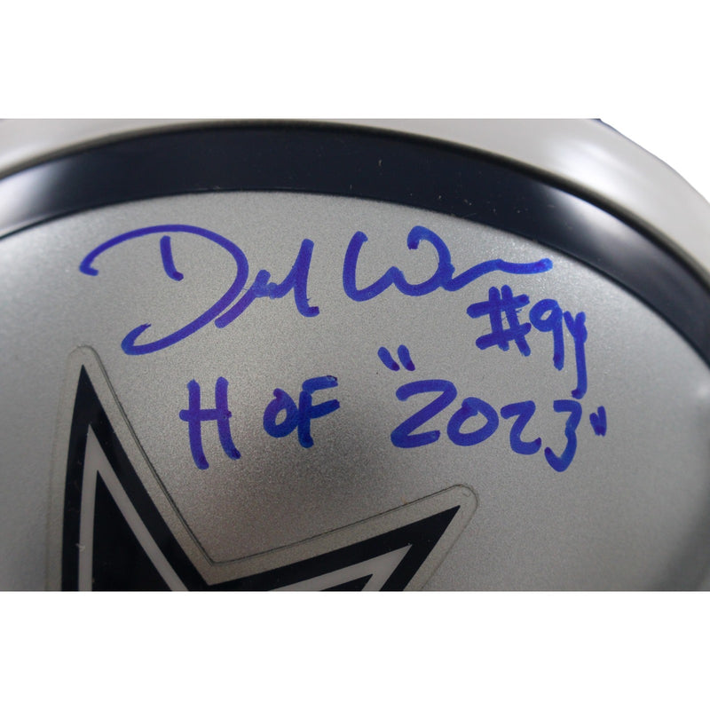 Demarcus Ware Dallas Cowboys Signed VSR4 Mini Helmet (HOF 2023)