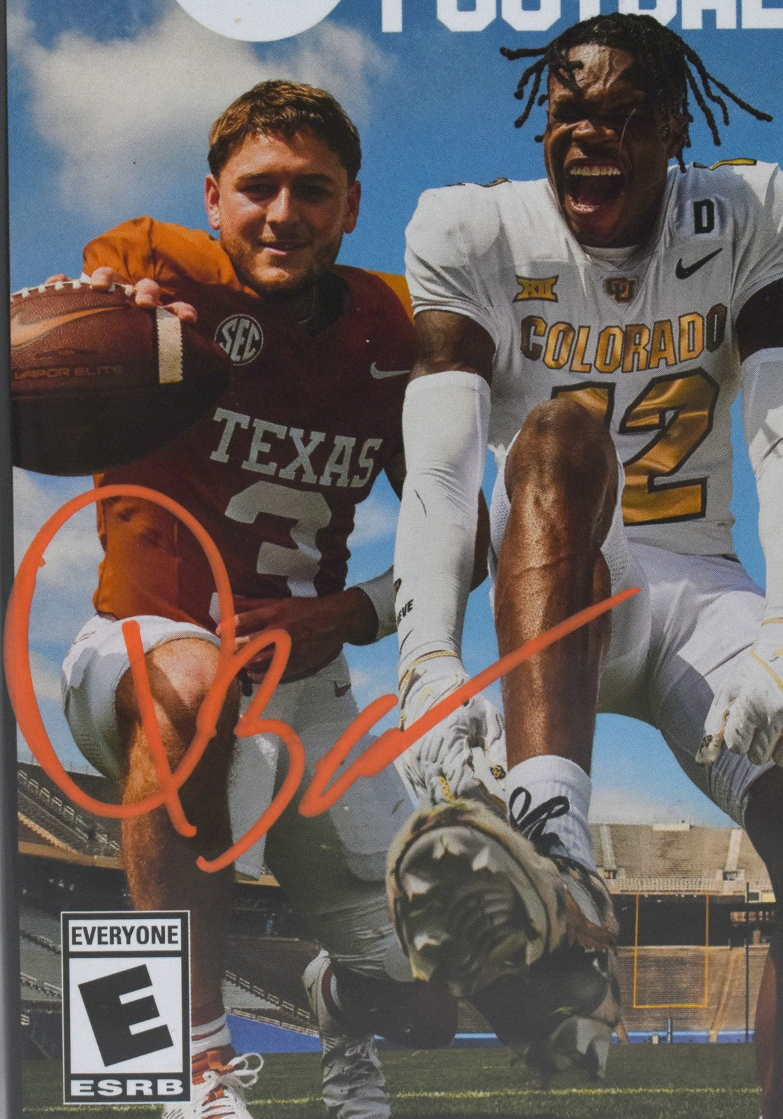 Quinn Ewers Signed Texas Longhorns EA Sports College Football 25 (PS5)