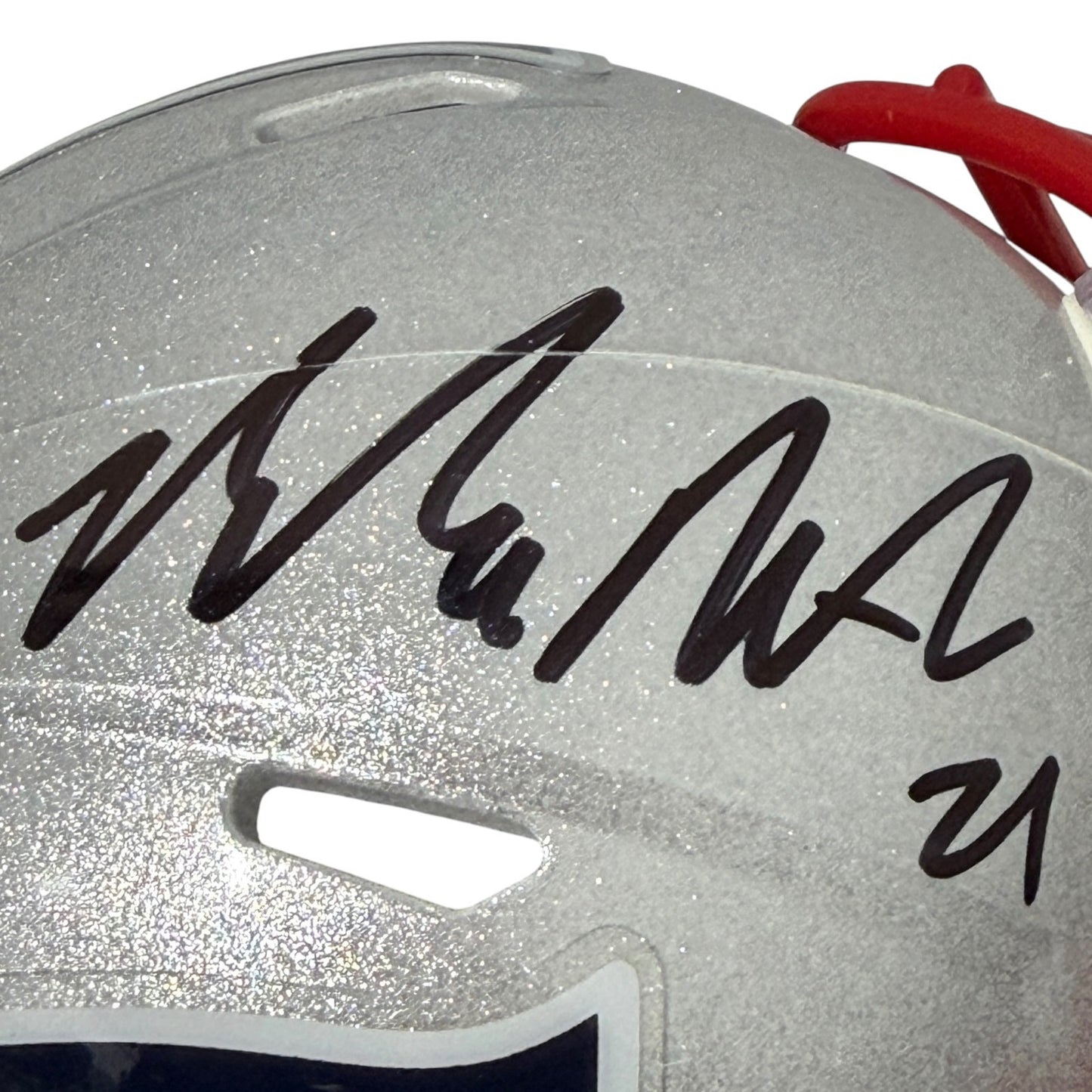 Malcolm Butler Signed New England Patriots Speed Mini Helmet (JSA COA)