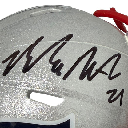 Malcolm Butler Signed New England Patriots Speed Mini Helmet (JSA COA)