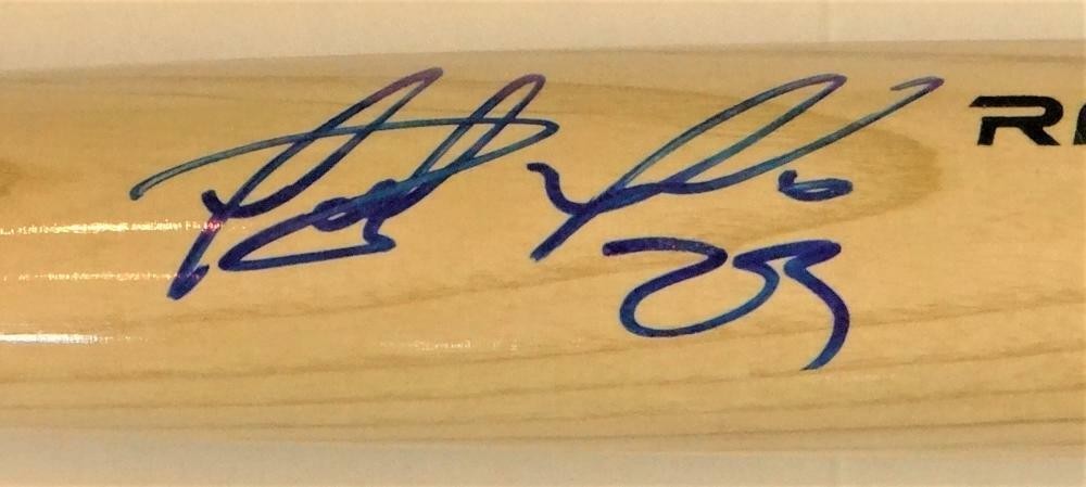 Fernando Tatis Jr. Autographed Rawlings Pro Blonde Baseball Bat