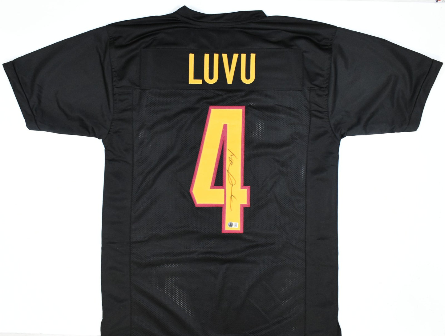 Frankie Luvu Autographed Washington Commanders Black Jersey