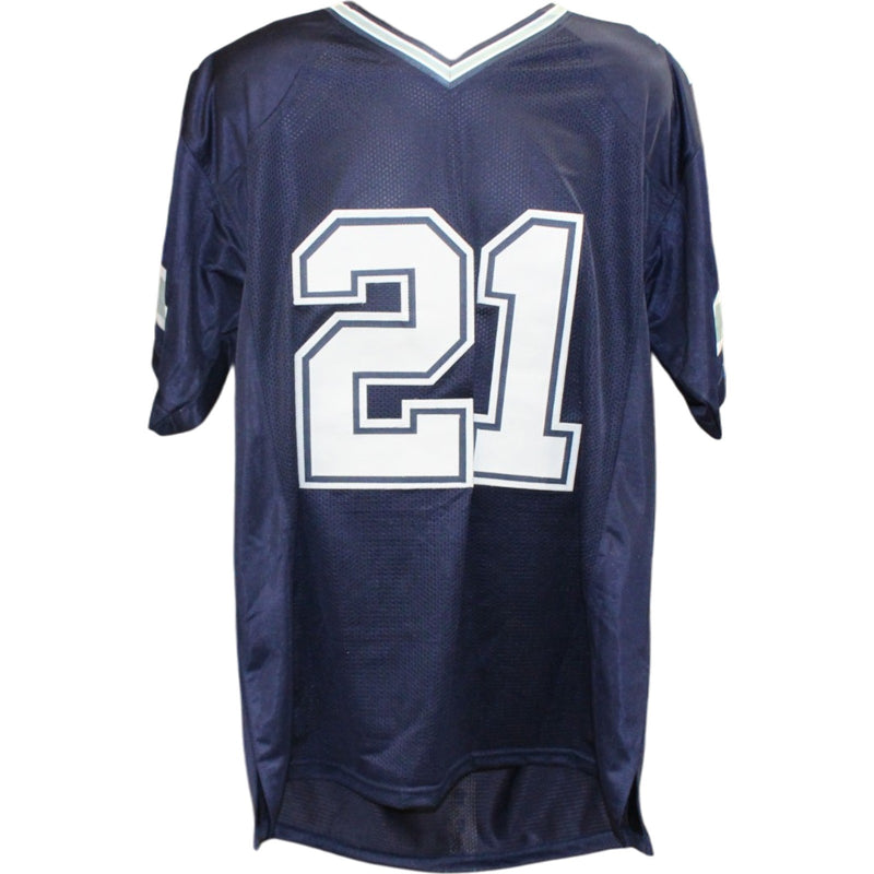 Deion Sanders Signed Blue Pro Style Jersey (Beckett Witnessed)