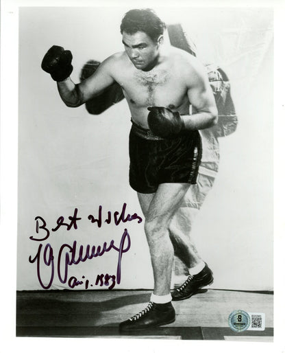 Max Schmeling Signed 8x10 Boxing Photo