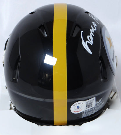 Franco Harris Signed Pittsburgh Steelers Speed Mini Helmet