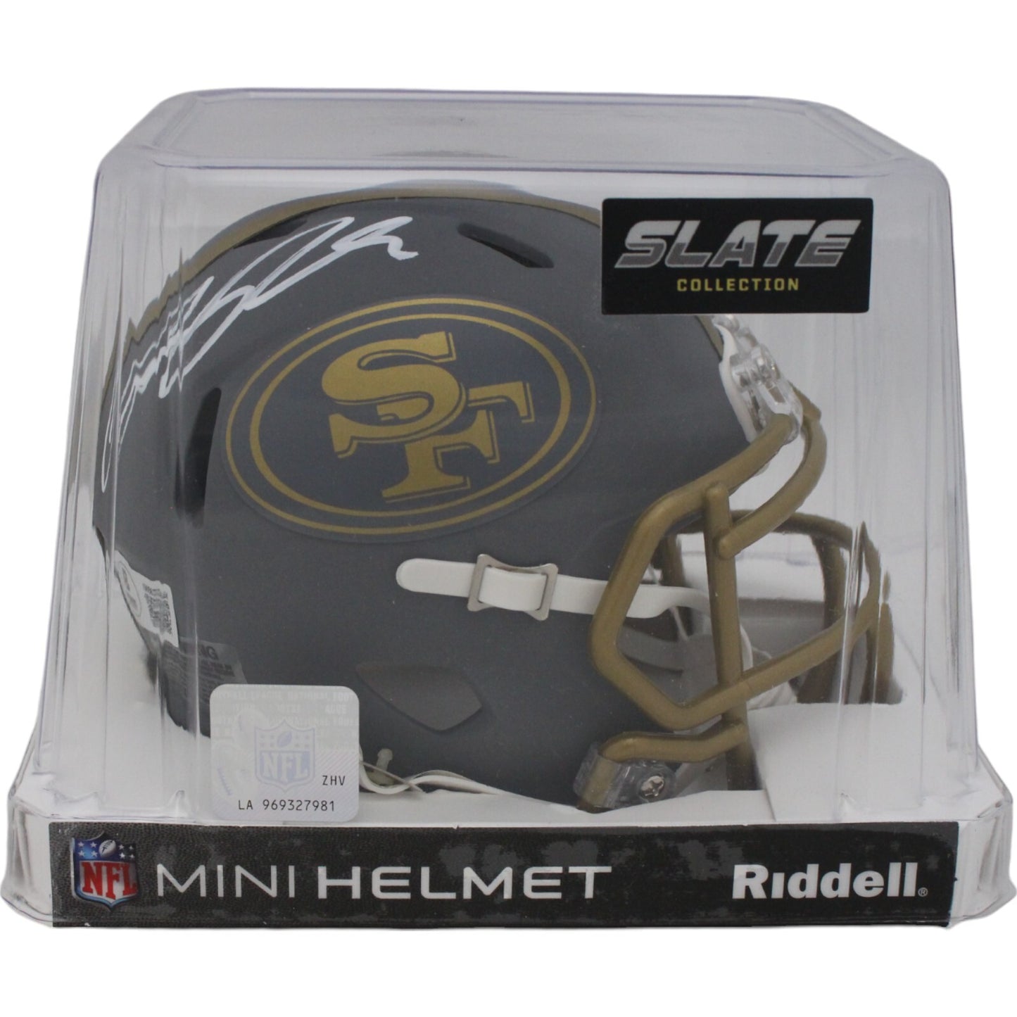 Ricky Pearsall San Francisco 49ers Autographed Slate Mini Helmet