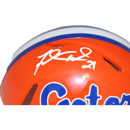Fred Taylor Autographed Florida Gators Orange Speed Mini Helmet