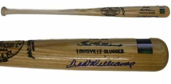 Ted Williams Signed Boston Red Sox Louisville Slugger Baseball Bat