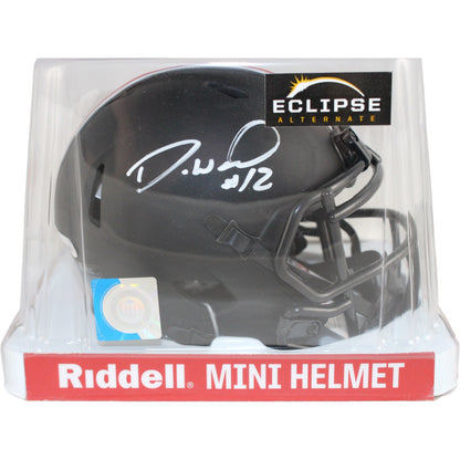 Denzel Ward Signed Ohio State Buckeyes Eclipse Mini Helmet JSA