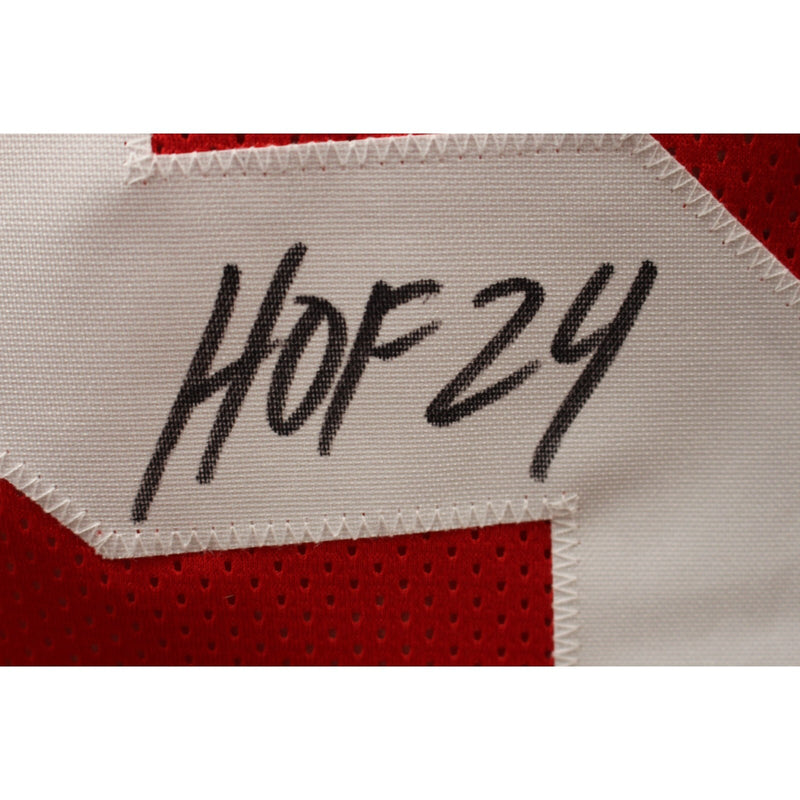 Patrick Willis Signed San Francisco 49ers Red Custom Jersey HOF Inscription
