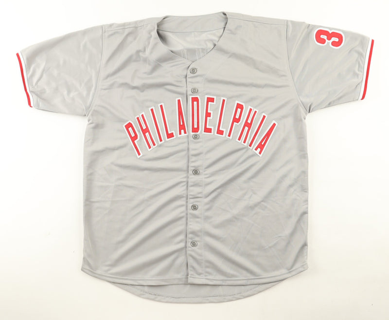 Curt Schilling Autographed Philadelphia Phillies Gray Custom Jersey