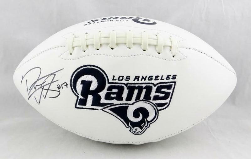 Robert Woods Autographed Los Angeles Rams Logo Football