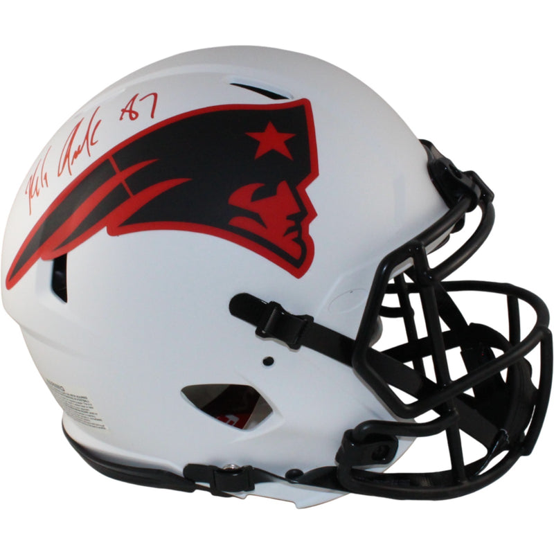 Rob Gronkowski New England Patriots Autographed Full Size Lunar Helmet