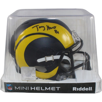 Torry Holt Signed Los Angeles Rams Rivalries Mini Helmet