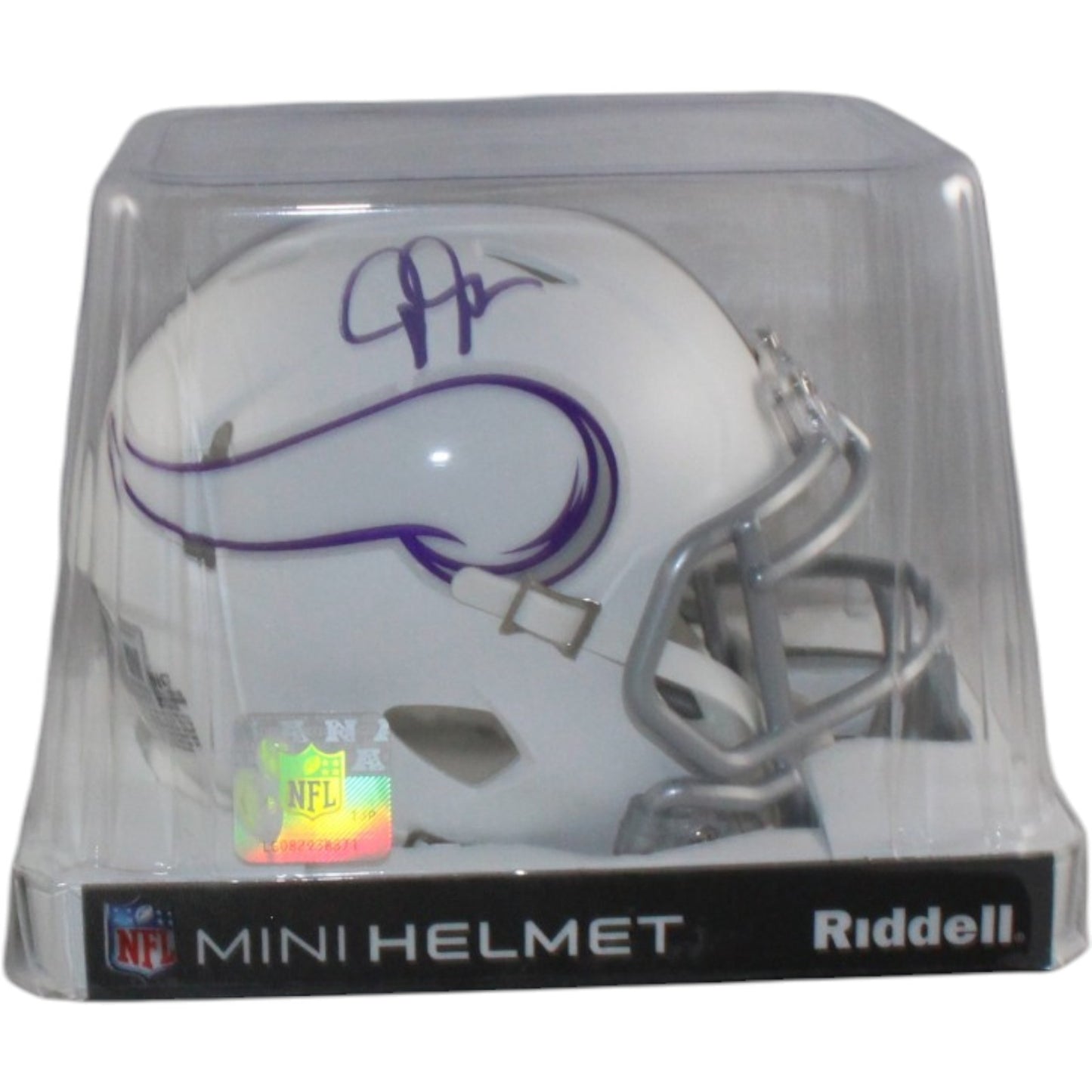 Justin Jefferson Autographed Minnesota Vikings 2024 Alternate Mini Helmet