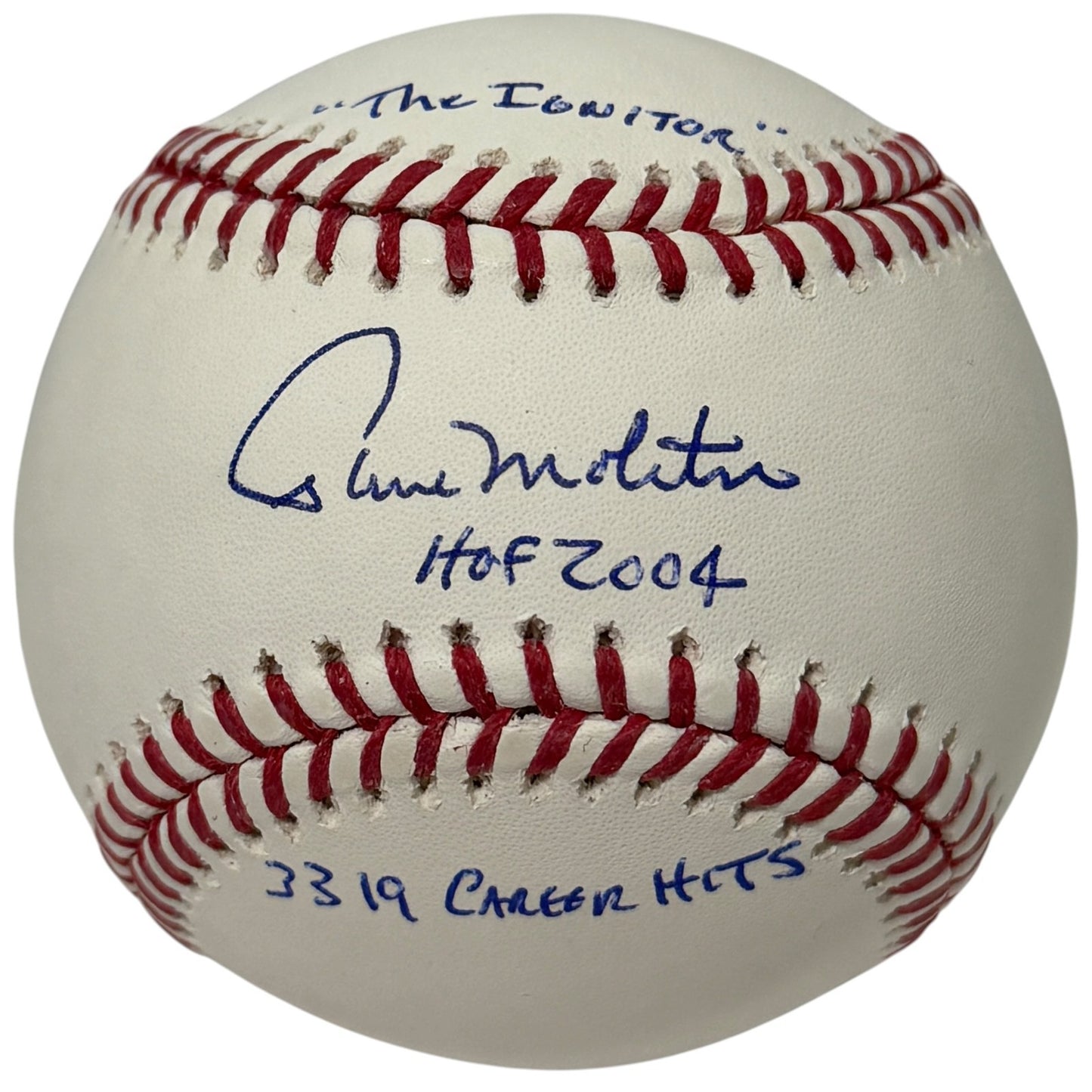 Paul Molitor Signed ROMLB Baseball with 3 Stat Inscriptions (JSA)