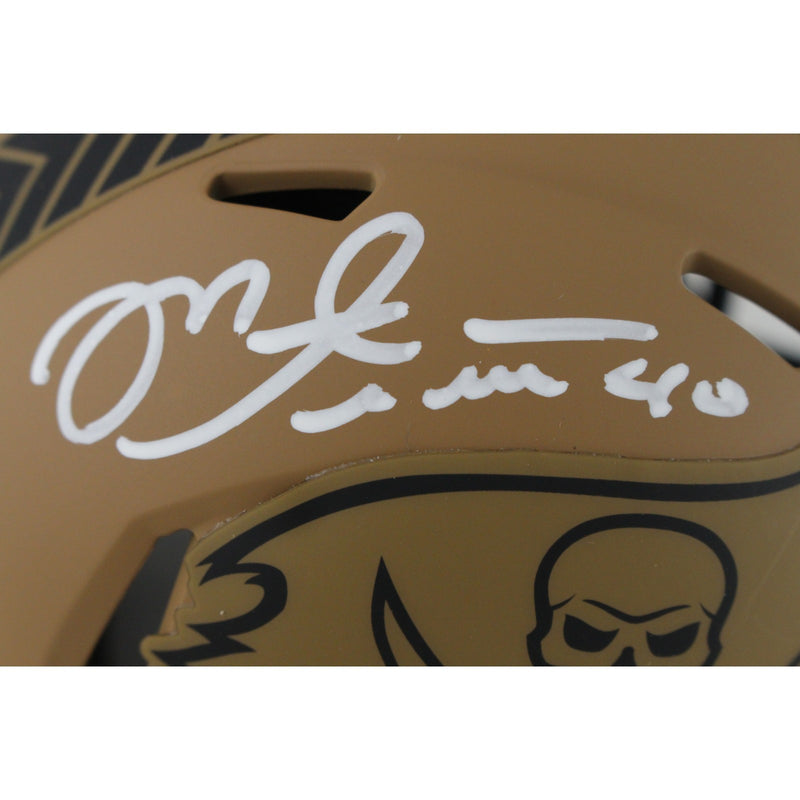 Mike Alstott Tampa Bay Buccaneers 2023 Salute to Service Mini Helmet