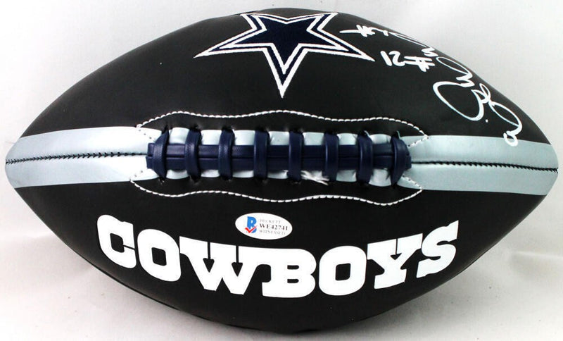 Ezekiel Elliott Signed Dallas Cowboys Black Logo Football
