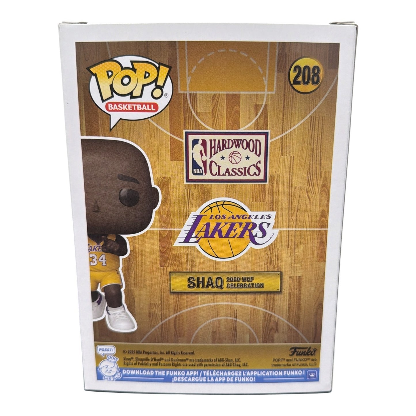 Shaquille O'Neal Signed Lakers 2000 WCF Celebration Funko Pop #208