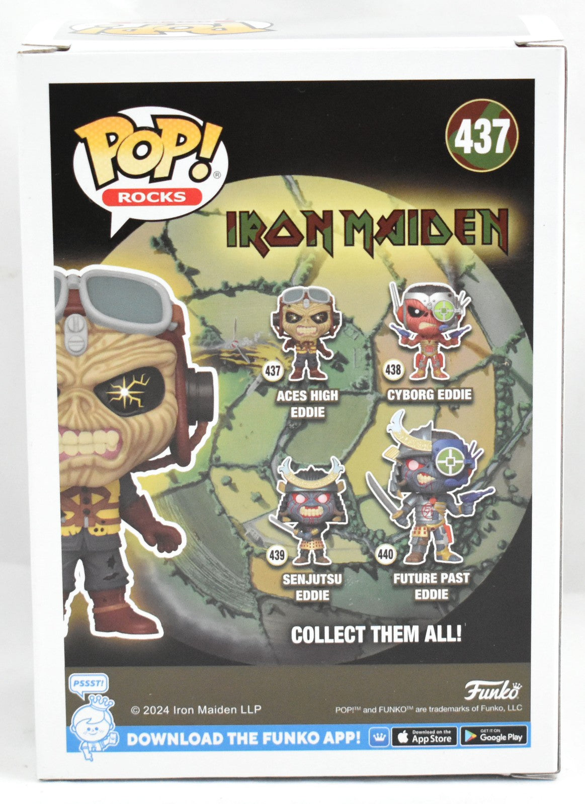 Bruce Dickinson Signed Iron Maiden Aces High Eddie Funko Pop #437