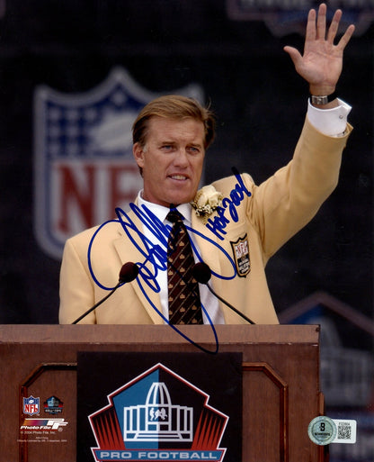 John Elway Signed Denver Broncos 8x10 Photo