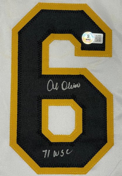 Al Oliver Signed Pittsburgh Pirates Custom Jersey (71 WSC) Beckett