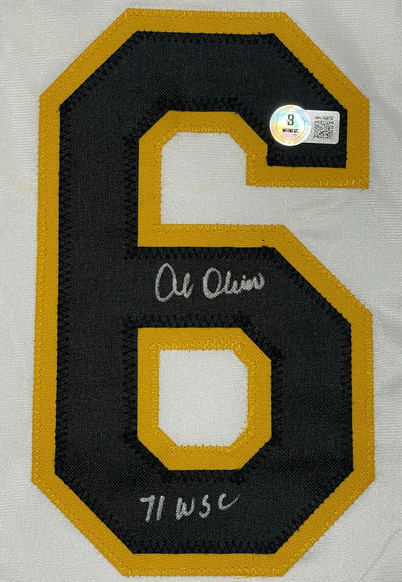 Al Oliver Signed Pittsburgh Pirates Custom Jersey (71 WSC) Beckett