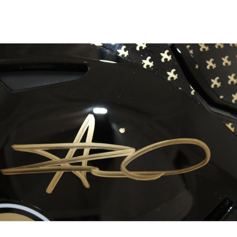 Alvin Kamara Autographed New Orleans Saints 2022 Alternate Speedflex Helmet