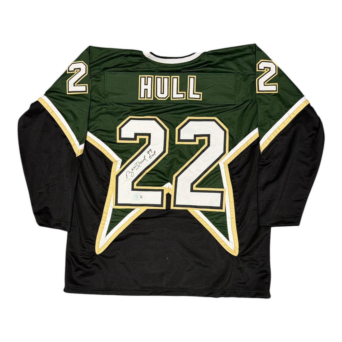 Brett Hull Signed Dallas Stars Custom Jersey - "99 Cup" Inscription