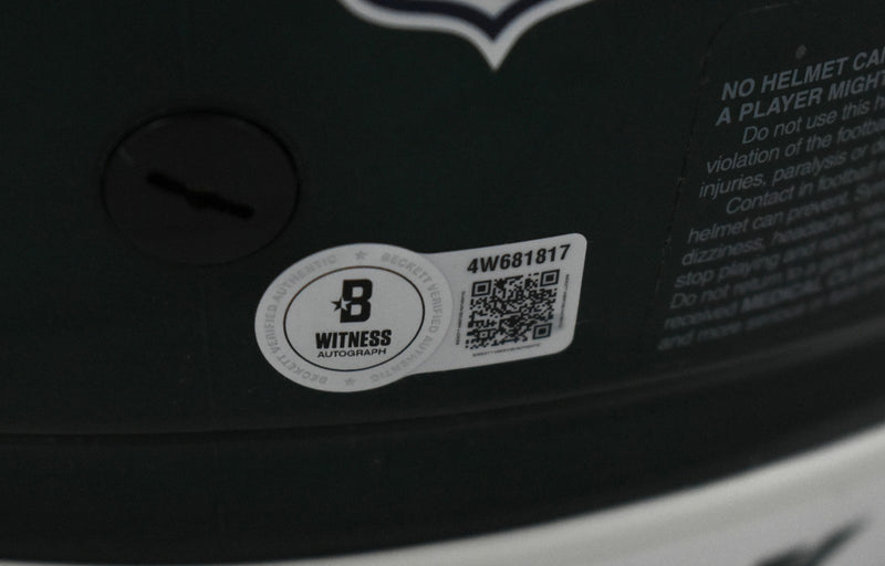 Darrelle Revis Signed New York Jets Full Size Speedflex Authentic Helmet
