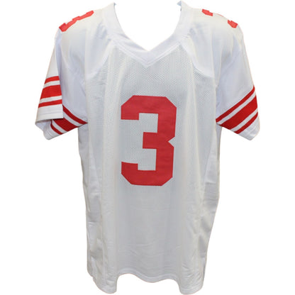 Abdul Carter Autographed White Custom Jersey