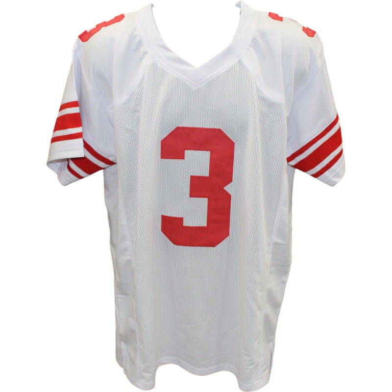 Abdul Carter Autographed White Custom Jersey