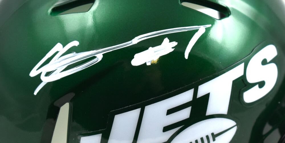 Ahmad Sauce Gardner Signed New York Jets White Speed Mini Helmet