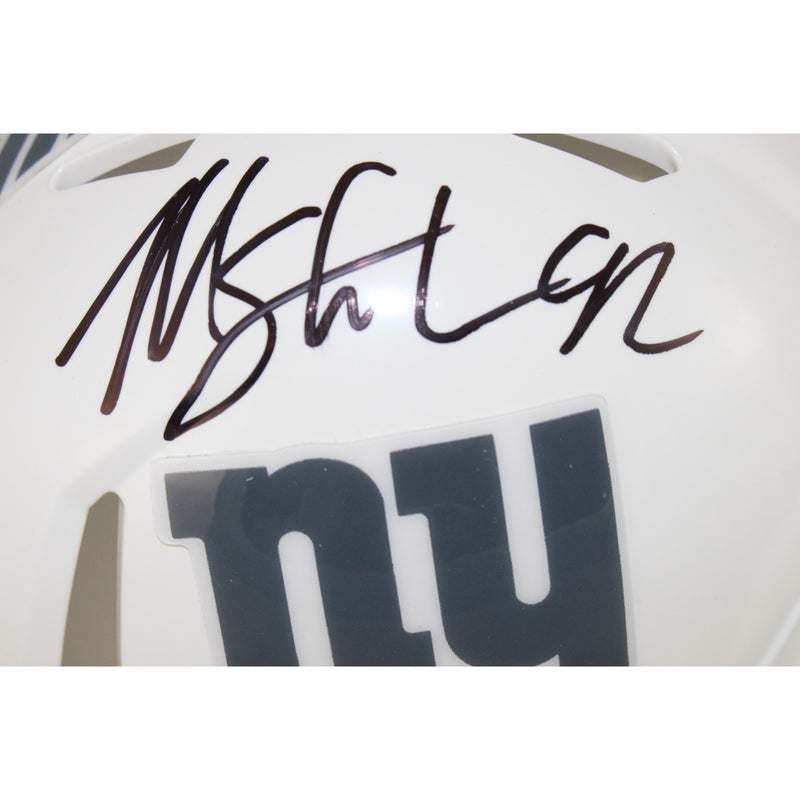 Michael Strahan Autographed New York Giants 2024 Salute to Service Mini Helmet