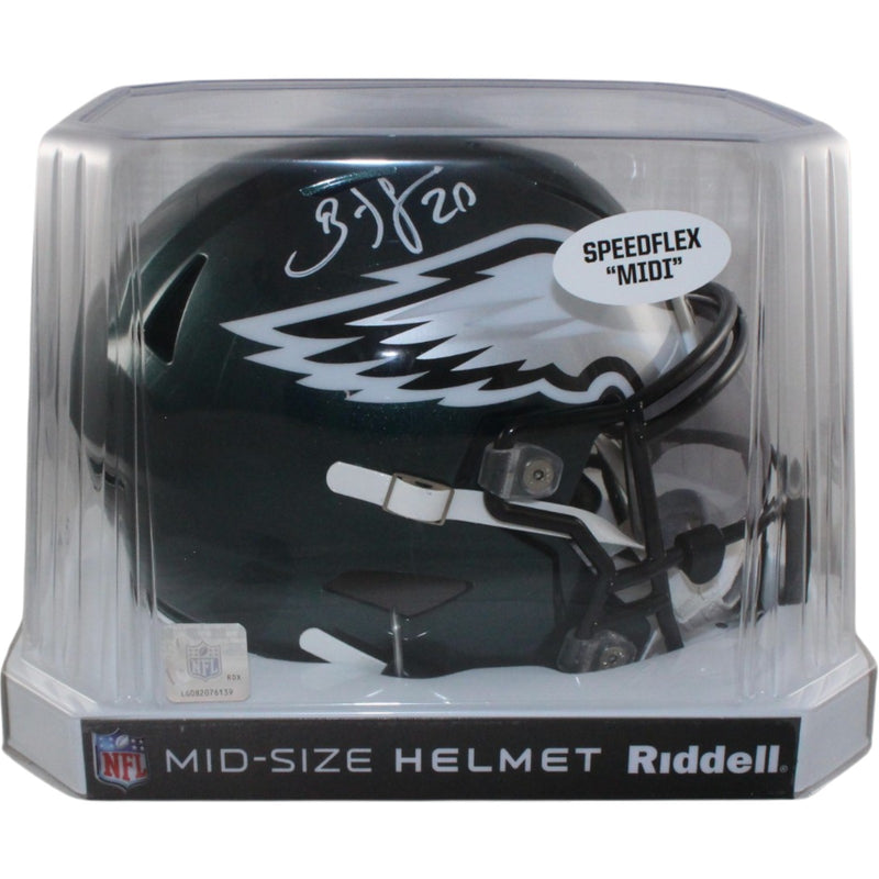 Brian Dawkins Philadelphia Eagles Autographed Mid-Size Midi Helmet