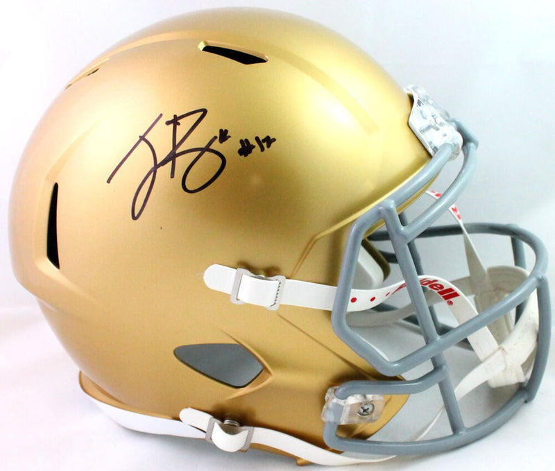 Ian Book Autographed Notre Dame Fighting Irish Full Size Helmet