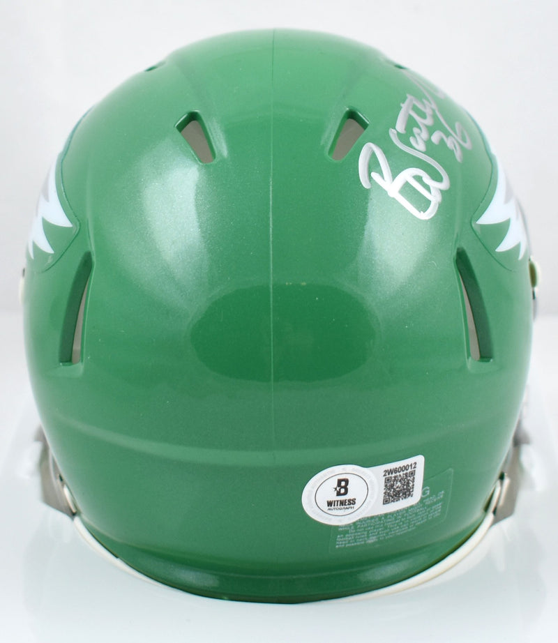 Brian Westbrook Signed Philadelphia Eagles 2023 Alternate Mini Helmet