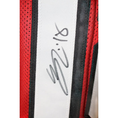 Eddie Pineiro Autographed Red Custom Jersey
