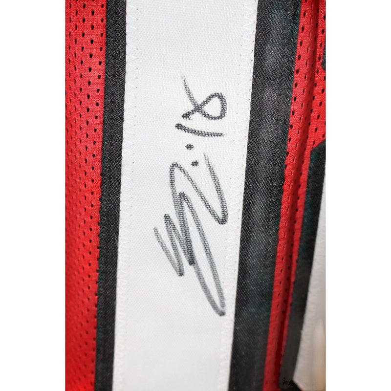 Eddie Pineiro Autographed Red Custom Jersey