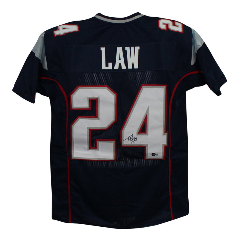 Ty Law New England Patriots Autographed Pro Style Jersey