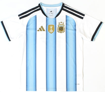 Alejandro Garnacho Autographed Argentina Home Soccer Jersey