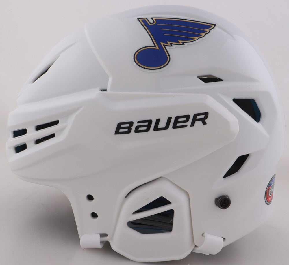 Brett Hull Signed St. Louis Blues Hockey Helmet with Inscription