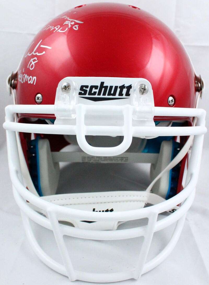 Jason White, Steve Owens & Billy Sims Signed Oklahoma Sooners Authentic Helmet