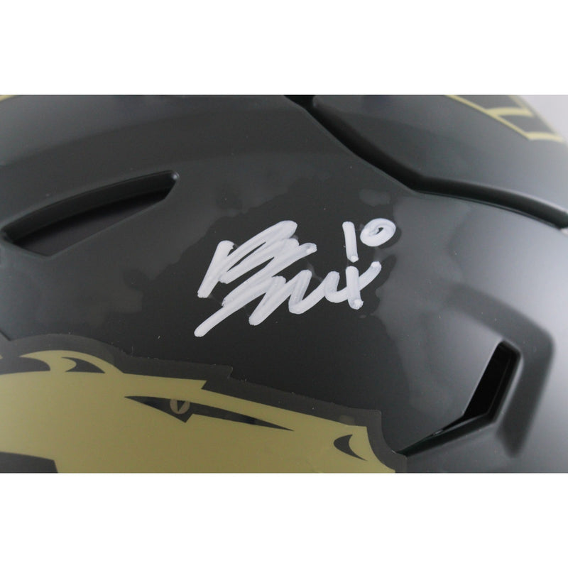 Bo Nix Denver Broncos Signed SpeedFlex 2025 Salute to Service Full Size Helmet