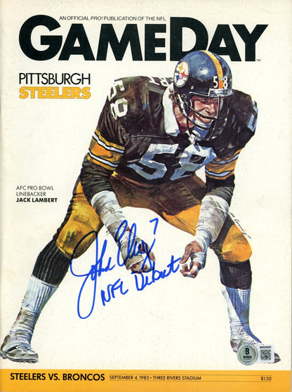 John Elway Autographed Denver Broncos 1983 NFL Debut Gameday Magazine
