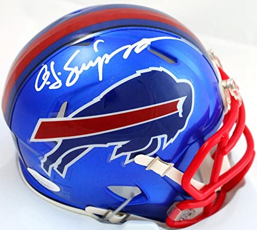 OJ Simpson Signed Buffalo Bills Flash Speed Mini Helmet