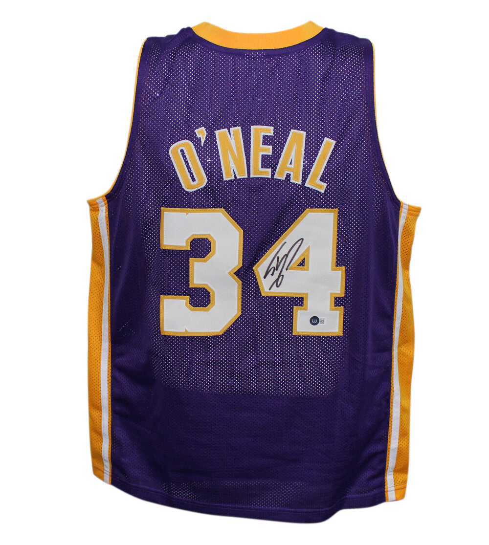 Shaquille O'Neal Signed Los Angeles Lakers Custom Jersey (Beckett BAS)