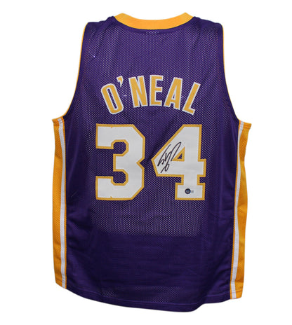 Shaquille O'Neal Signed Los Angeles Lakers Custom Jersey (Beckett BAS)